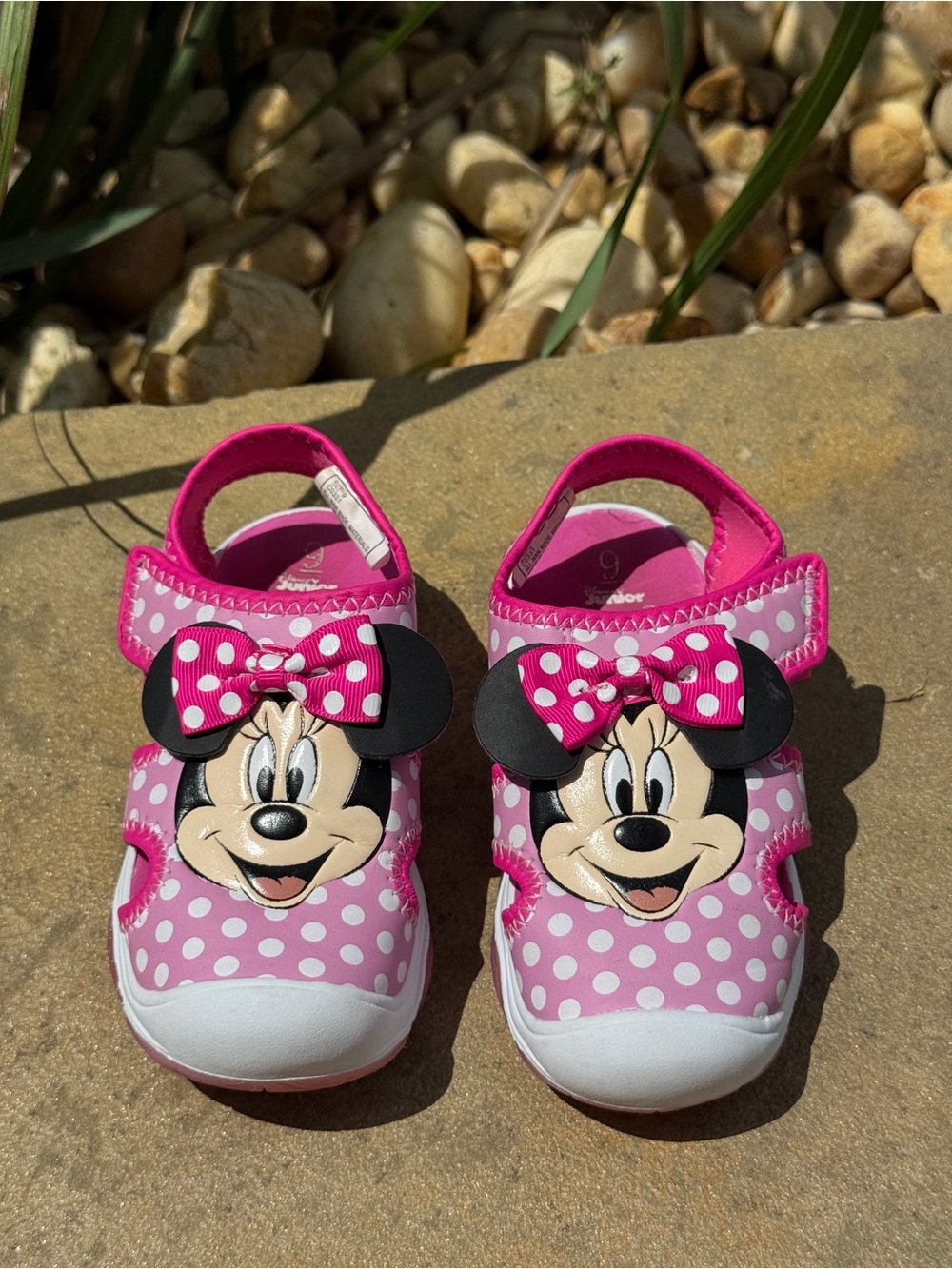 Disney Pink Minnie Mouse Polka Dot Light Up Sandals